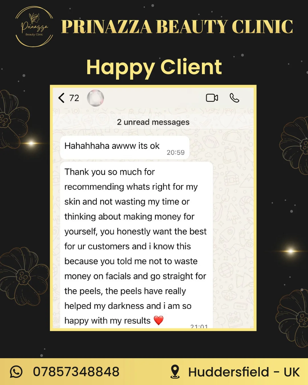We believe in honest advice and results you can see! ✨ A huge thank you to our lovely client fo